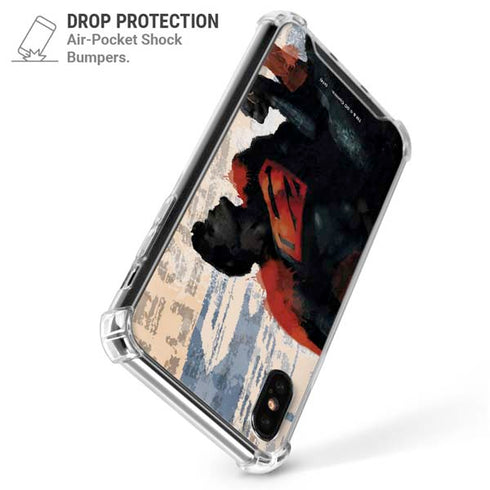 DC Comics Superman Color Sketch iPhone X/XS Clear Case