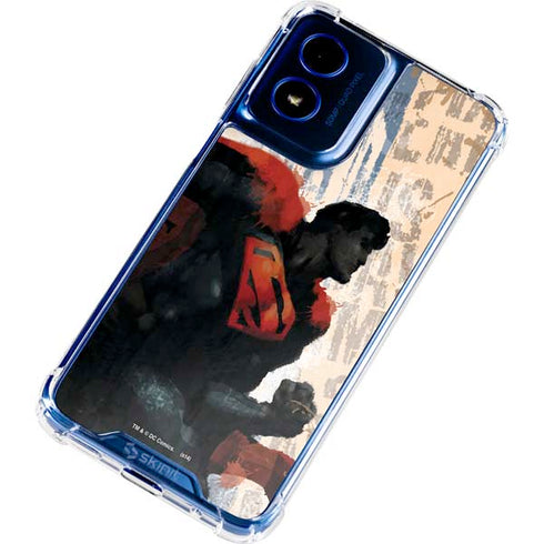DC Comics Superman Color Sketch Moto G Play 4G (2024) Clear Case