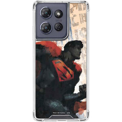 DC Comics Superman Color Sketch Moto G Power 5G (2025) Clear Case