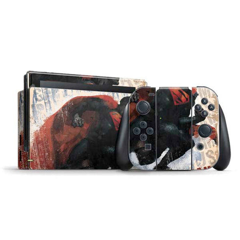 DC Comics Superman Color Sketch Nintendo Switch Bundle Skin