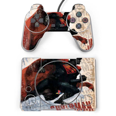 DC Comics Superman Color Sketch PlayStation Classic Bundle Skin