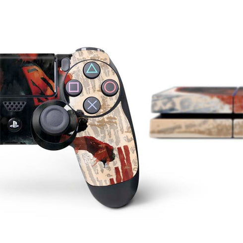 DC Comics Superman Color Sketch PS4 Console and Controller Bundle Skin