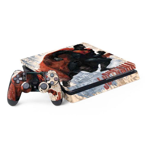 DC Comics Superman Color Sketch PS4 Slim Bundle Skin