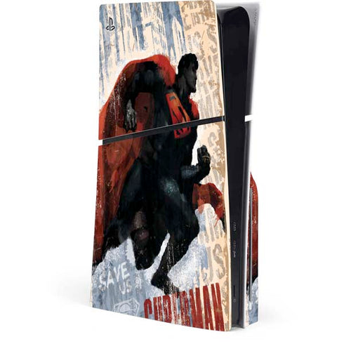 DC Comics Superman Color Sketch PlayStation PS5 Skins