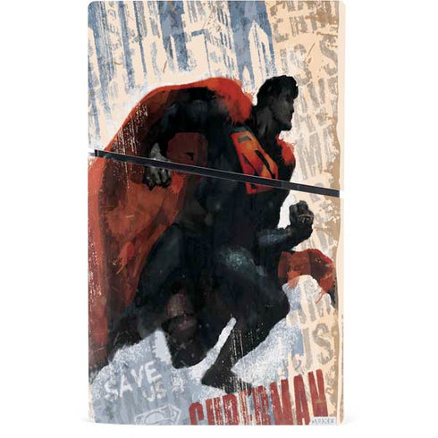 DC Comics Superman Color Sketch PS5 Slim Digital Edition Console Skin