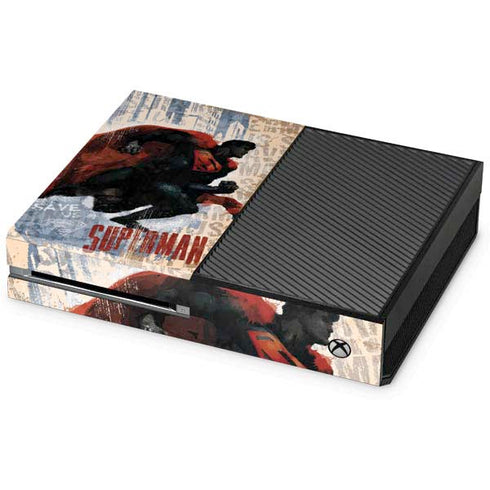DC Comics Superman Color Sketch Xbox One Console Skin