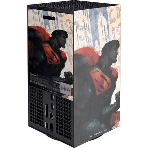 DC Comics Superman Color Sketch XBox Series X Digital Edition Console Skin