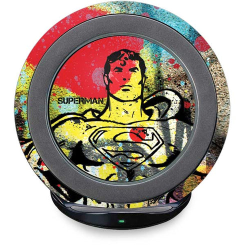 DC Comics Superman Color Splatter Fast Charge Wireless Charging Stand Skin