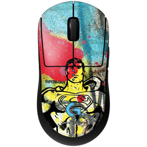 DC Comics Superman Color Splatter G Pro Wireless Gaming Mouse Skin