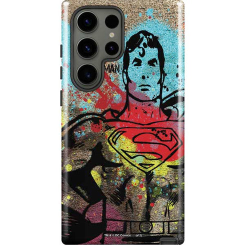 DC Comics Superman Color Splatter Galaxy S23 Ultra Pro Case