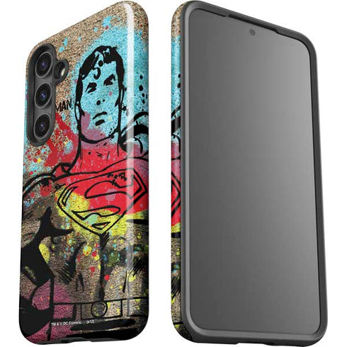 DC Comics Superman Color Splatter Galaxy S25 Impact Case