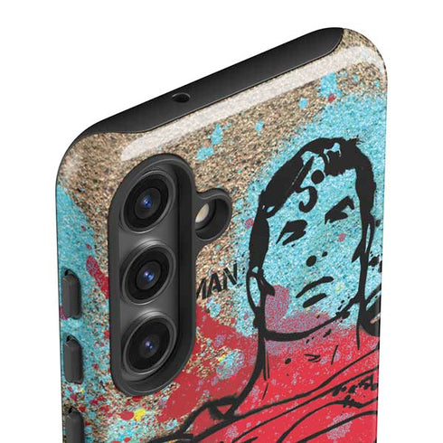 DC Comics Superman Color Splatter Galaxy S25 Plus Impact Case