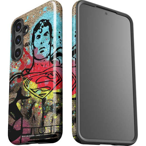 DC Comics Superman Color Splatter Galaxy S25 Plus Impact Case