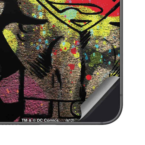 DC Comics Superman Color Splatter Galaxy S25 Plus Skin