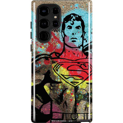 DC Comics Superman Color Splatter Galaxy S25 Ultra Impact Case