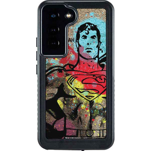 DC Comics Superman Color Splatter Galaxy S24 Waterproof Case