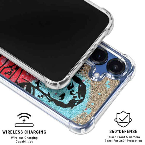 DC Comics Superman Color Splatter Galaxy S25 Plus Clear Case