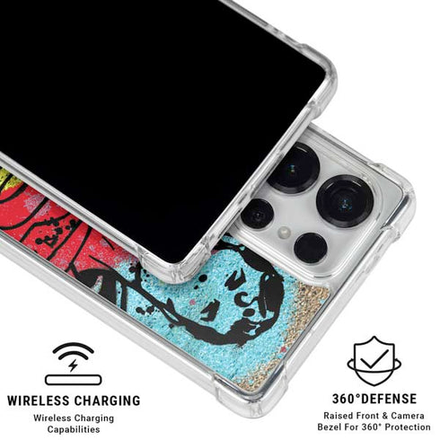 DC Comics Superman Color Splatter Galaxy S25 Ultra Clear Case