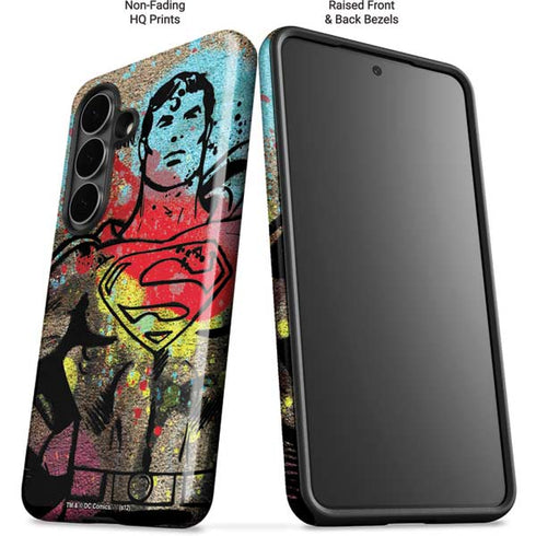 DC Comics Superman Color Splatter Galaxy S26 Impact Case