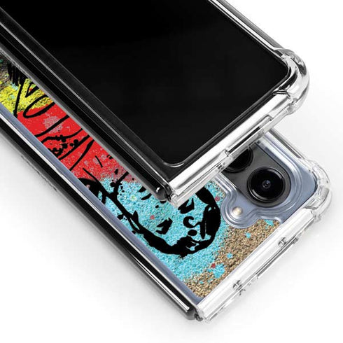 DC Comics Superman Color Splatter Galaxy Z Fold5 5G Clear Case