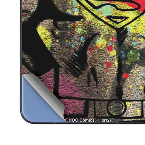 DC Comics Superman Color Splatter Galaxy Z Fold5 5G Skin