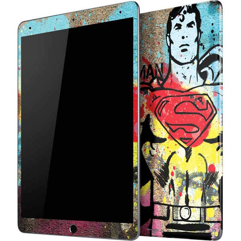 DC Comics Superman Color Splatter iPad Skins