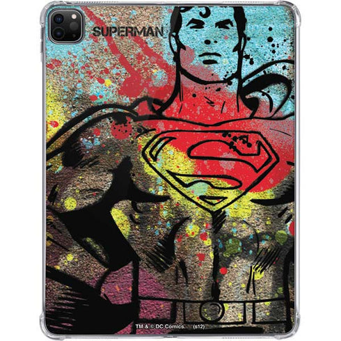 DC Comics Superman Color Splatter iPad Pro 11in (2024) Clear Case