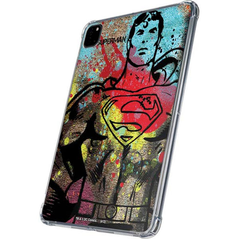 DC Comics Superman Color Splatter iPad Pro 11in (2024) Clear Case