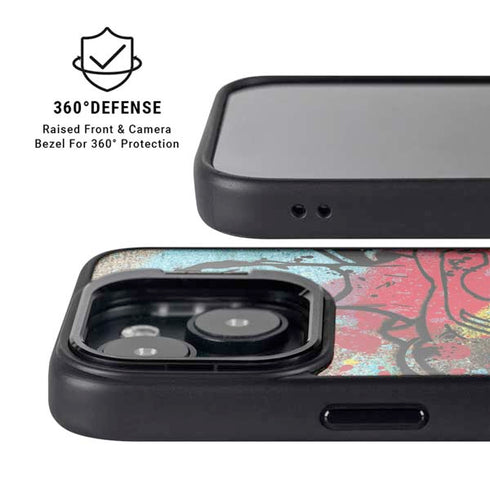 DC Comics Superman Color Splatter iPhone 13 Kickstand Case