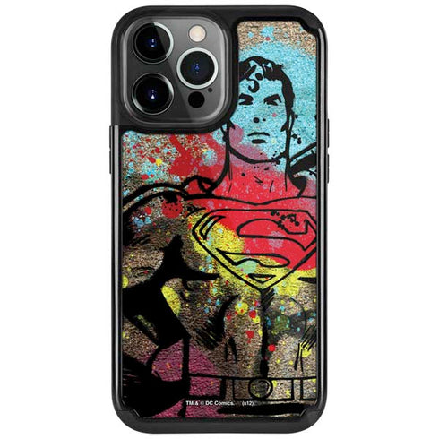DC Comics Superman Color Splatter iPhone Cases