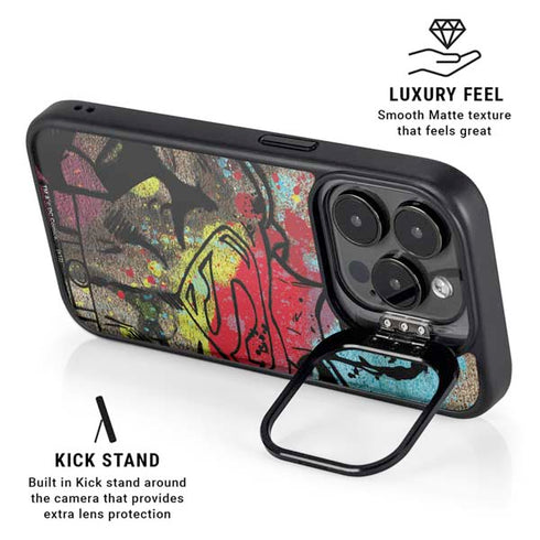 DC Comics Superman Color Splatter iPhone 13 Pro Kickstand Case