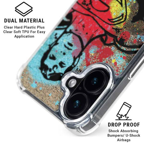 DC Comics Superman Color Splatter iPhone 16 MagSafe Case