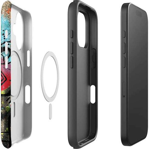 DC Comics Superman Color Splatter iPhone 16 Plus Magsafe Impact Case