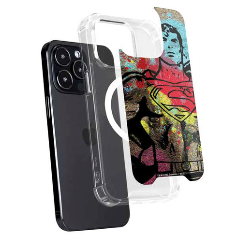 DC Comics Superman Color Splatter iPhone 16 Pro MagSafe Case