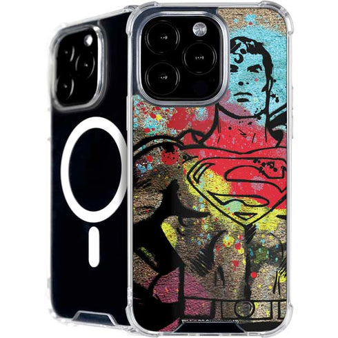 DC Comics Superman Color Splatter iPhone 16 Pro Max MagSafe Case