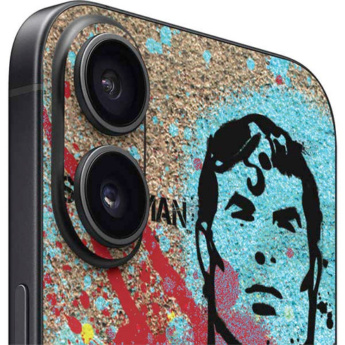 DC Comics Superman Color Splatter iPhone 16 Skin