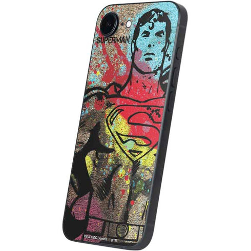 DC Comics Superman Color Splatter iPhone 16e Skin