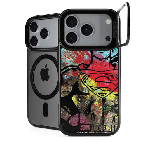 DC Comics Superman Color Splatter iPhone 18 Pro Max Kickstand Case