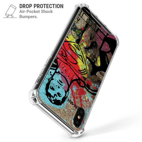 DC Comics Superman Color Splatter iPhone X/XS Clear Case