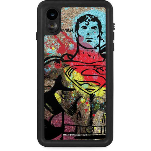 DC Comics Superman Color Splatter iPhone Cases