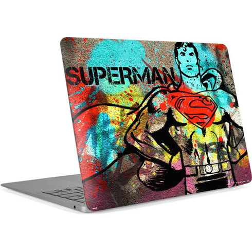 DC Comics Superman Color Splatter Apple MacBook Air Skin
