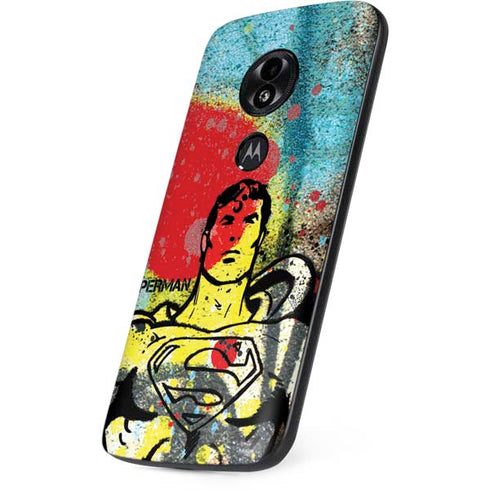 DC Comics Superman Color Splatter Moto E5 Play Skin