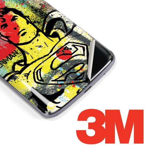DC Comics Superman Color Splatter Moto E5 Plus Skin