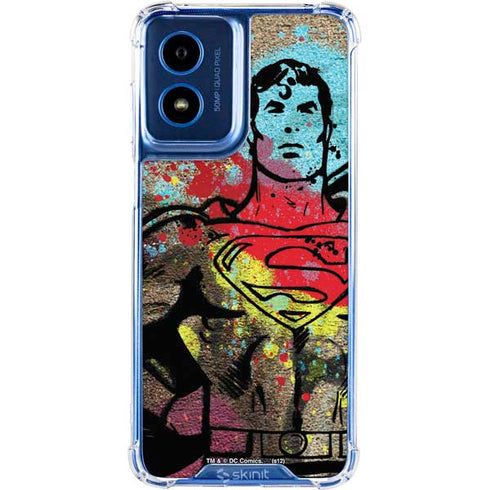 DC Comics Superman Color Splatter Moto G 5G (2024) Clear Case
