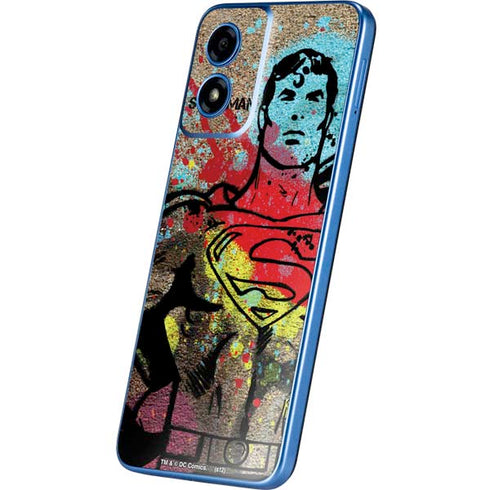 DC Comics Superman Color Splatter Moto G Play 4G (2024) Skin