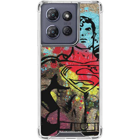 DC Comics Superman Color Splatter Moto G Power 5G (2025) Clear Case