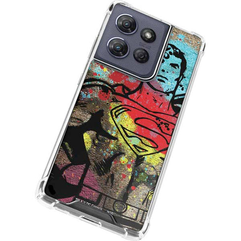 DC Comics Superman Color Splatter Moto G Stylus 5G (2025) Clear Case