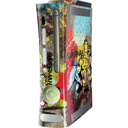 DC Comics Superman Color Splatter Xbox 360 (Includes HDD) Skin