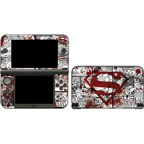 DC Comics Superman Comic Pattern Logo in Red Nintendo Skins
