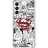 DC Comics Superman Comic Pattern Logo in Red Gabb Phone 4 Clear Case